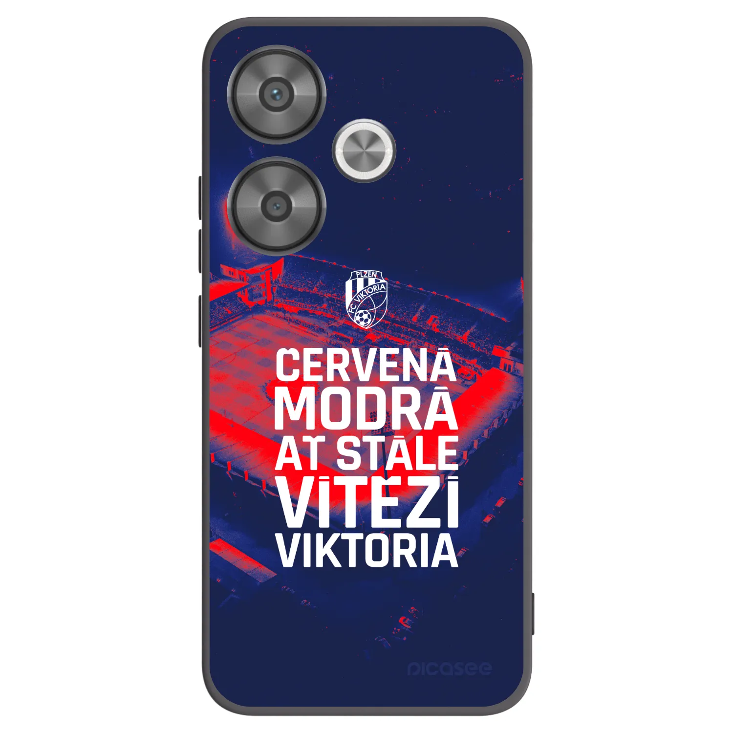 Picasee silikonový černý obal pro Xiaomi Poco F6 - FC Viktoria Plzeň E