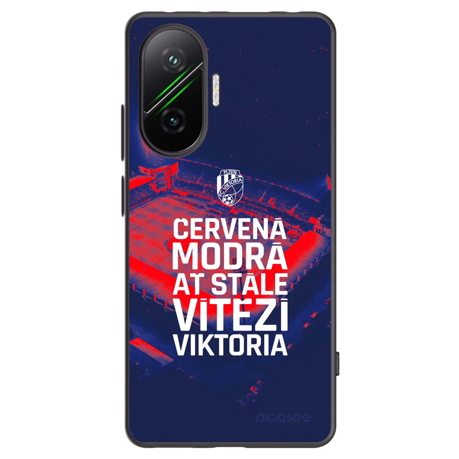 Picasee silikonový černý obal pro Xiaomi Poco F7 Pro 5G - FC Viktoria Plzeň E