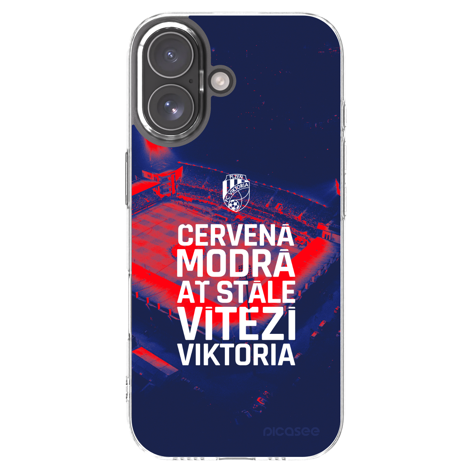 Picasee silikonový průhledný obal pro Apple iPhone 17 - FC Viktoria Plzeň E