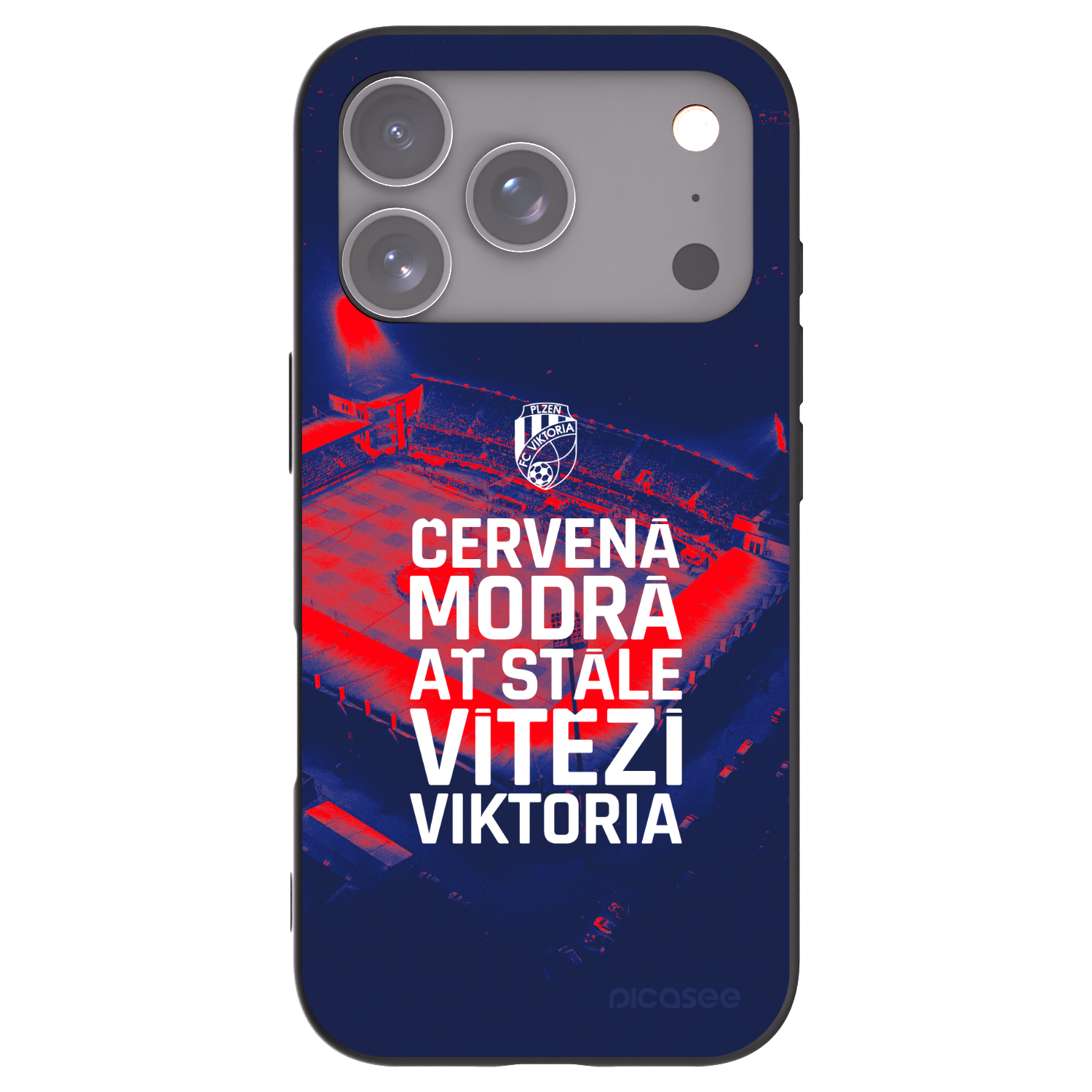 Picasee silikonový černý obal pro Apple iPhone 17 Pro - FC Viktoria Plzeň E