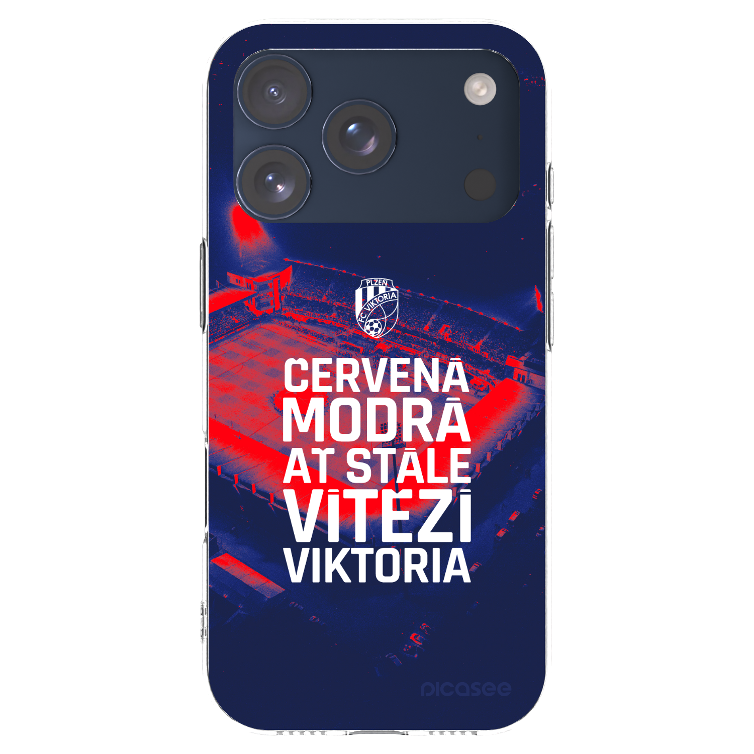 Picasee silikonový průhledný obal pro Apple iPhone 17 Pro - FC Viktoria Plzeň E