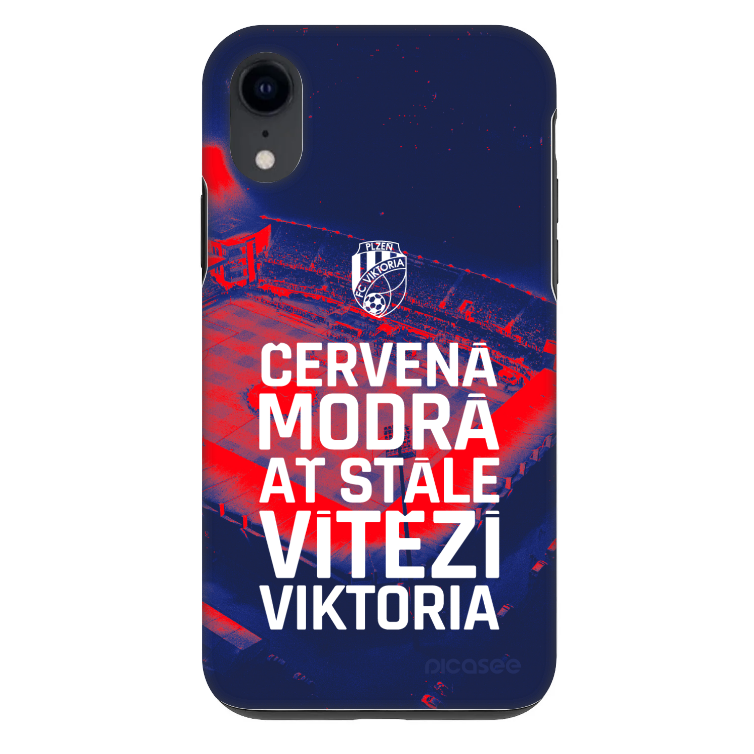Picasee Fashion Case pro Apple iPhone XR - FC Viktoria Plzeň E
