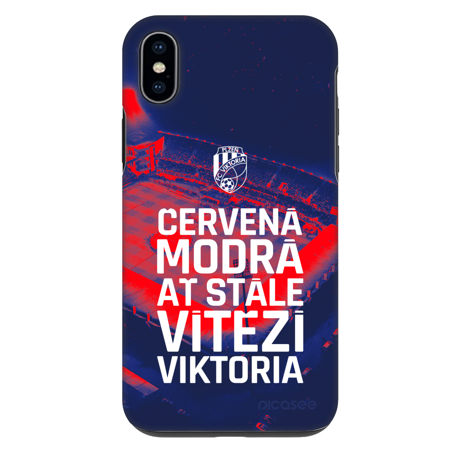 Picasee Fashion Case pro Apple iPhone XS Max - FC Viktoria Plzeň E