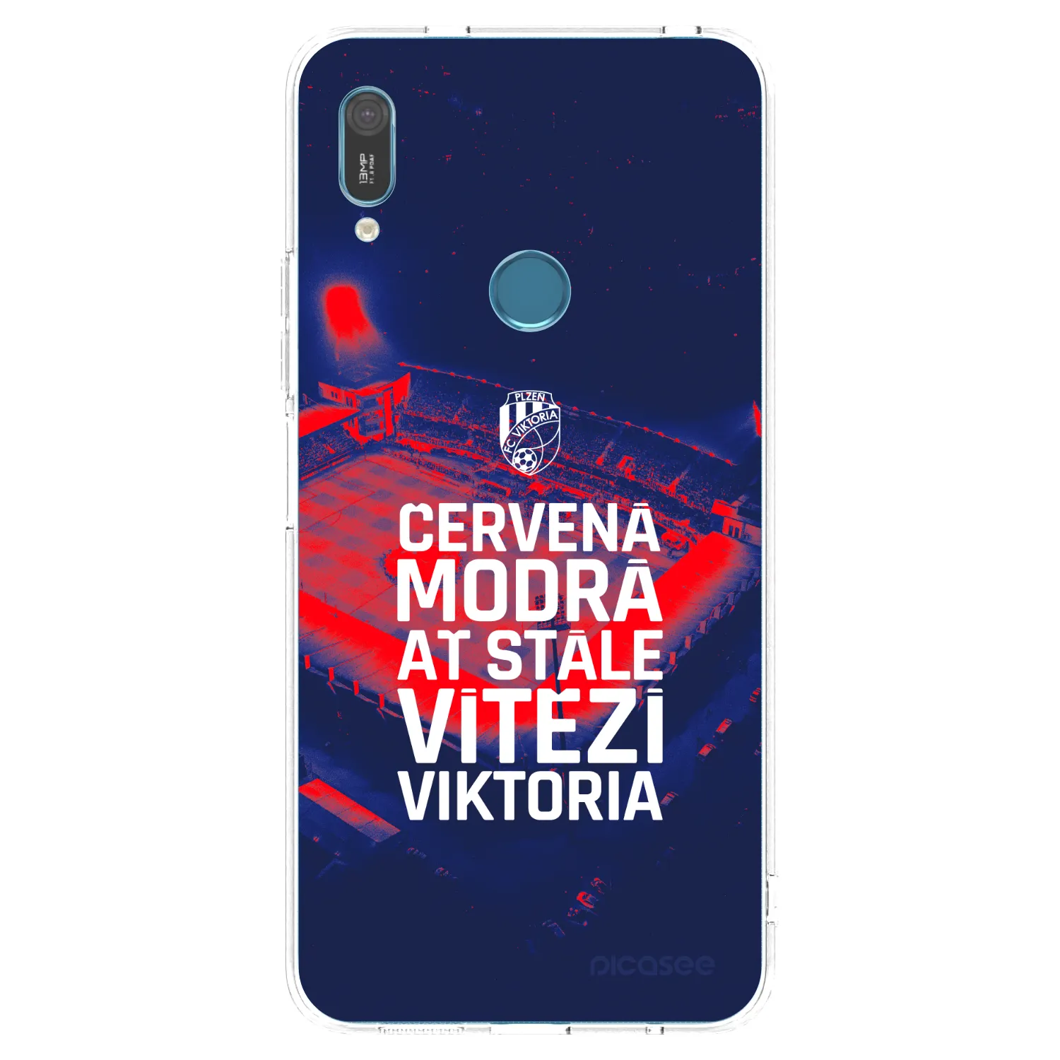 Picasee silikonový průhledný obal pro Huawei Y6 2019 - FC Viktoria Plzeň E