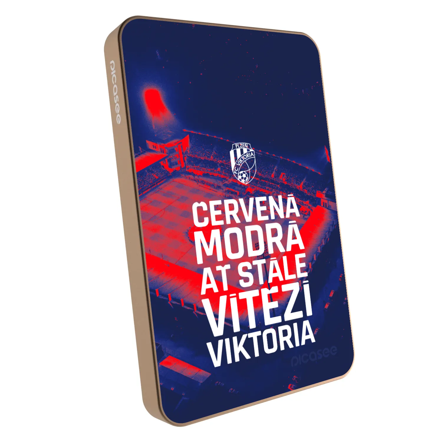 Picasee Powerbanka s MagSafe 5 000 mAh Zlatá - FC Viktoria Plzeň E