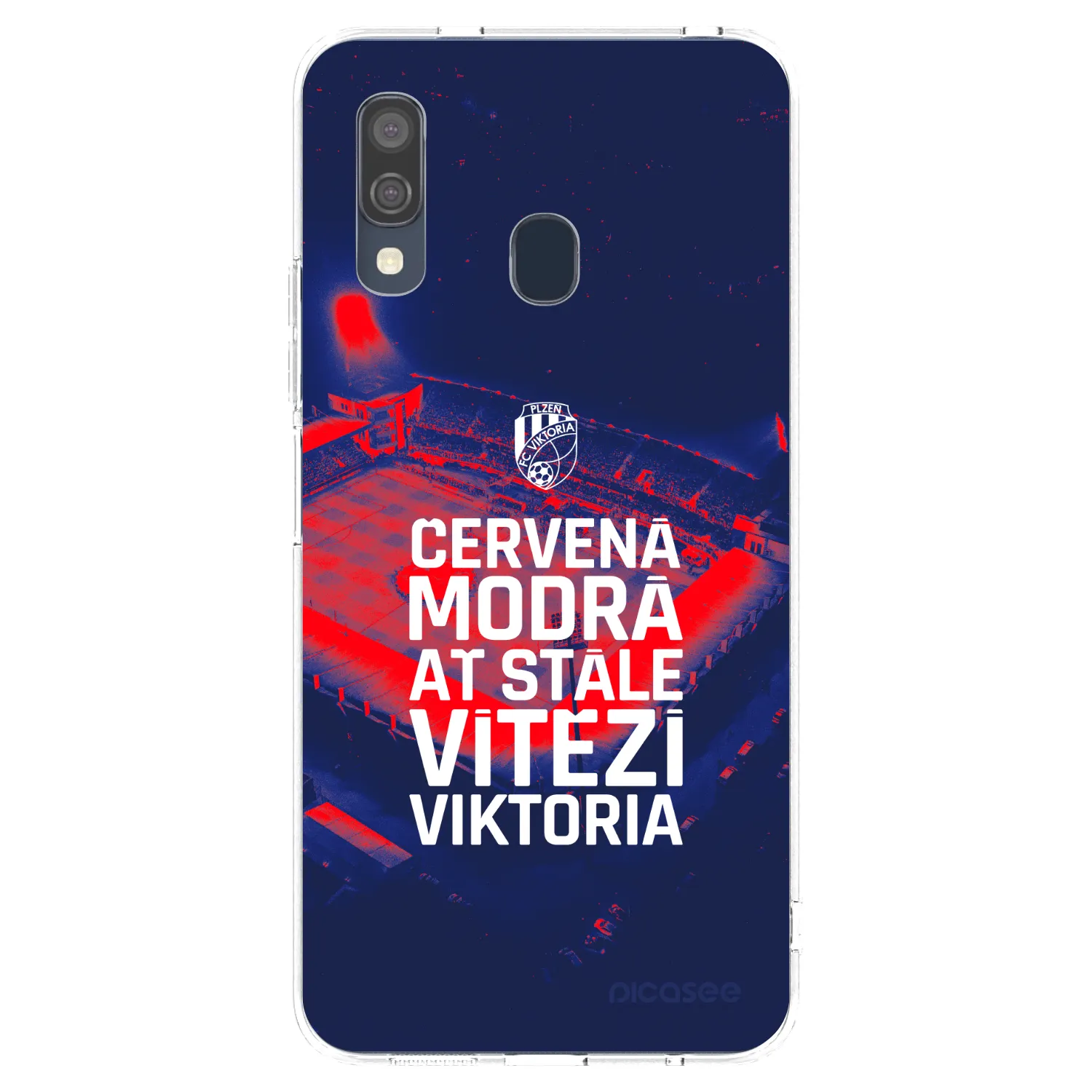 Picasee silikonový průhledný obal pro Samsung Galaxy A40 A405F - FC Viktoria Plzeň E