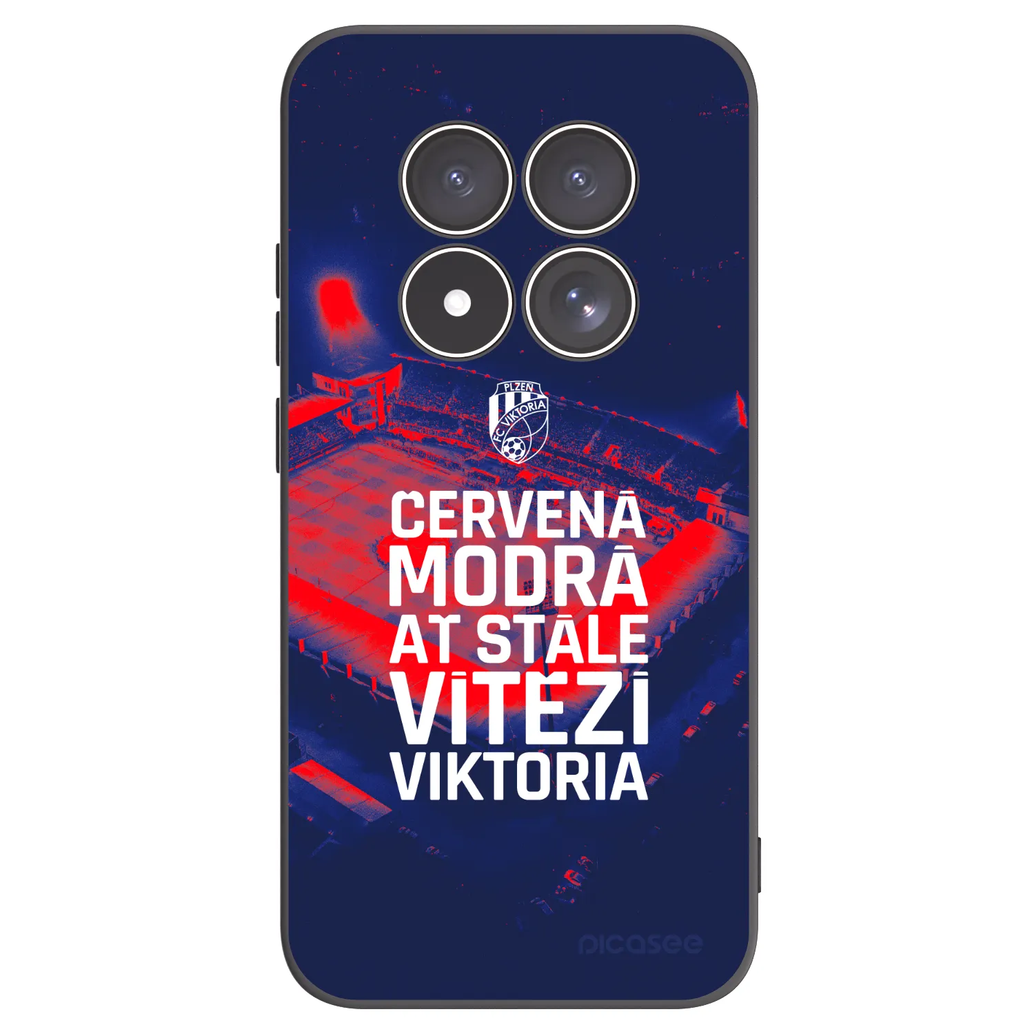 Picasee silikonový černý obal pro Xiaomi Redmi Note 15 Pro 4G - FC Viktoria Plzeň E