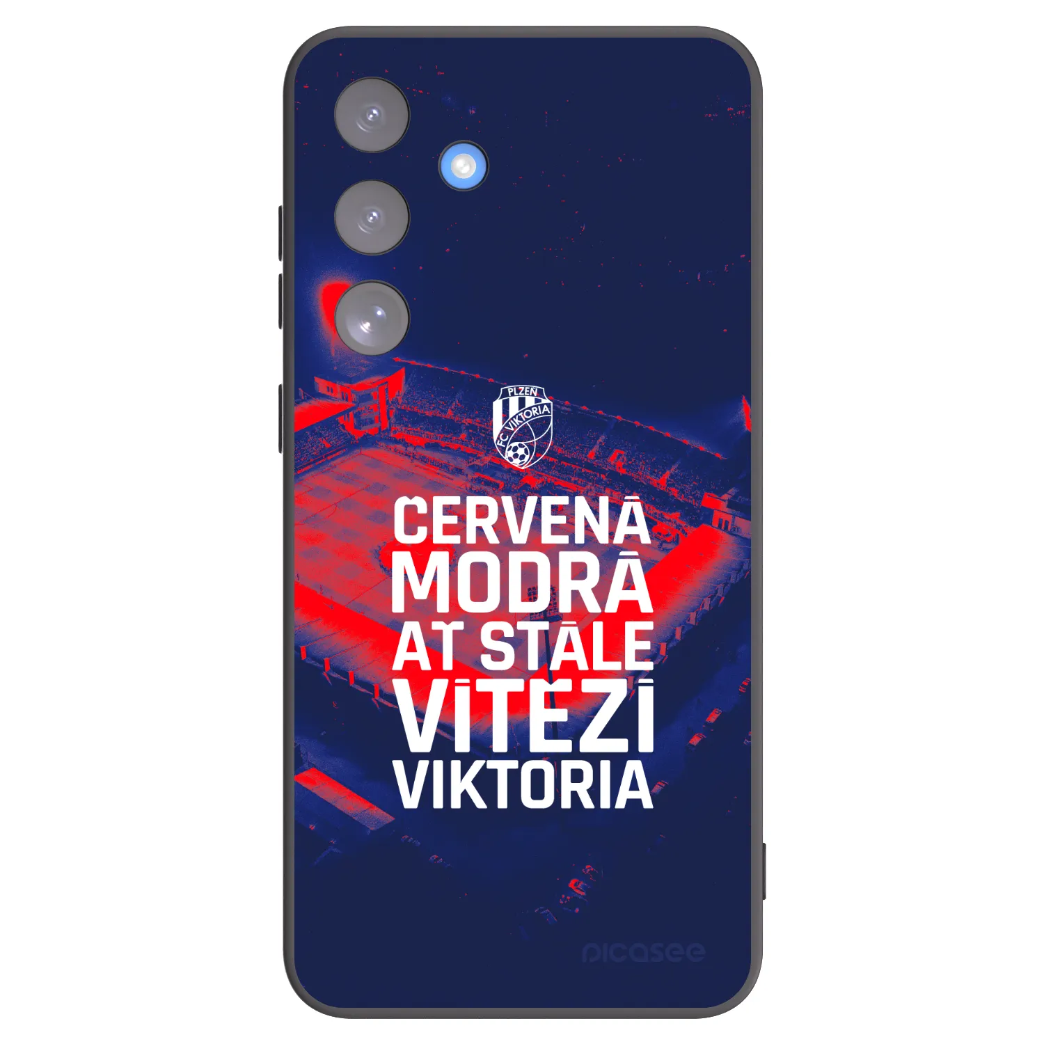Picasee silikonový černý obal pro Samsung Galaxy S25 FE 5G - FC Viktoria Plzeň E