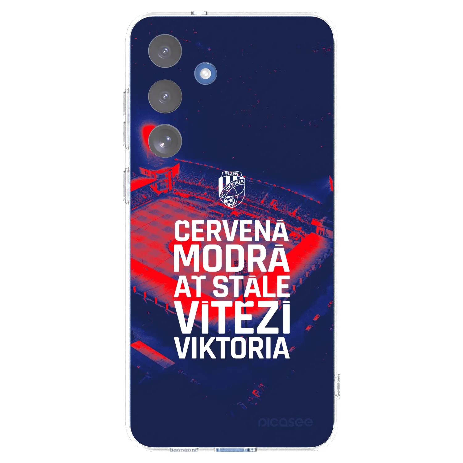 Picasee silikonový průhledný obal pro Samsung Galaxy S25 FE 5G - FC Viktoria Plzeň E