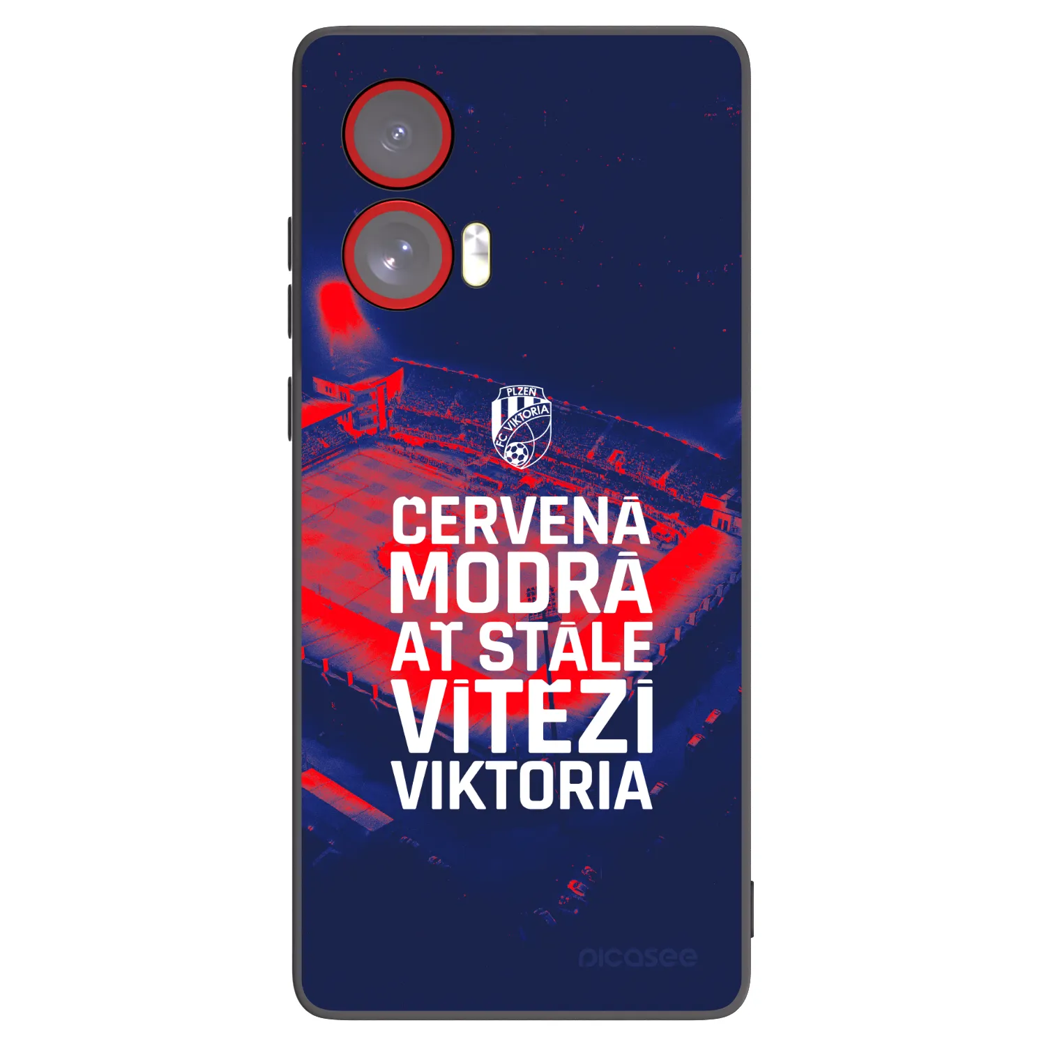 Picasee silikonový černý obal pro Motorola Edge 50 Fusion - FC Viktoria Plzeň E