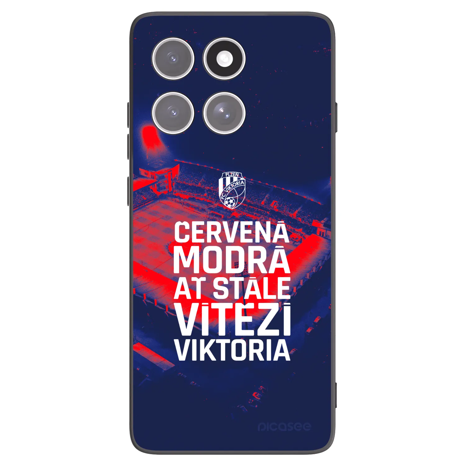 Picasee silikonový černý obal pro Motorola Edge 60 Fusion - FC Viktoria Plzeň E