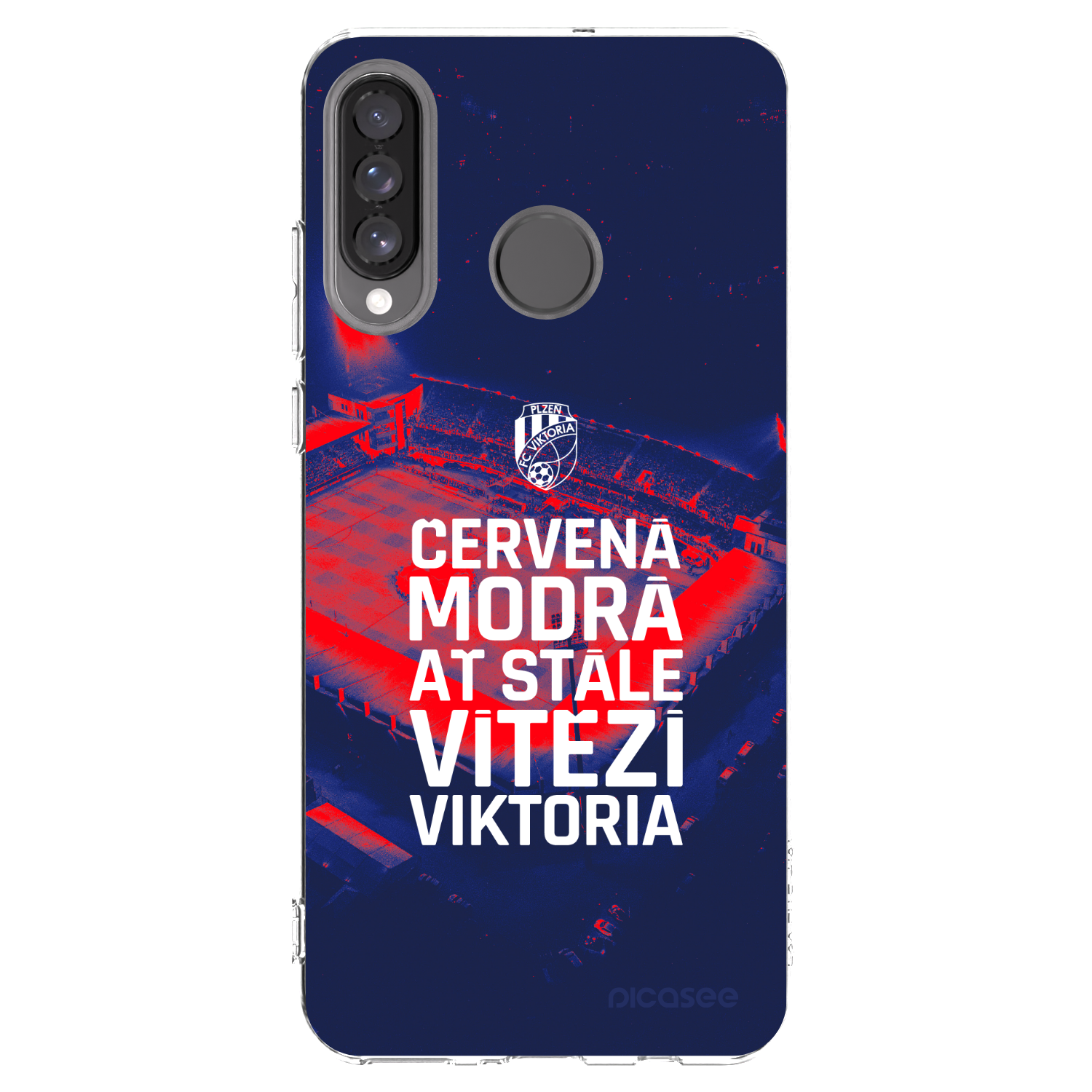 Picasee silikonový průhledný obal pro Huawei P30 Lite - FC Viktoria Plzeň E