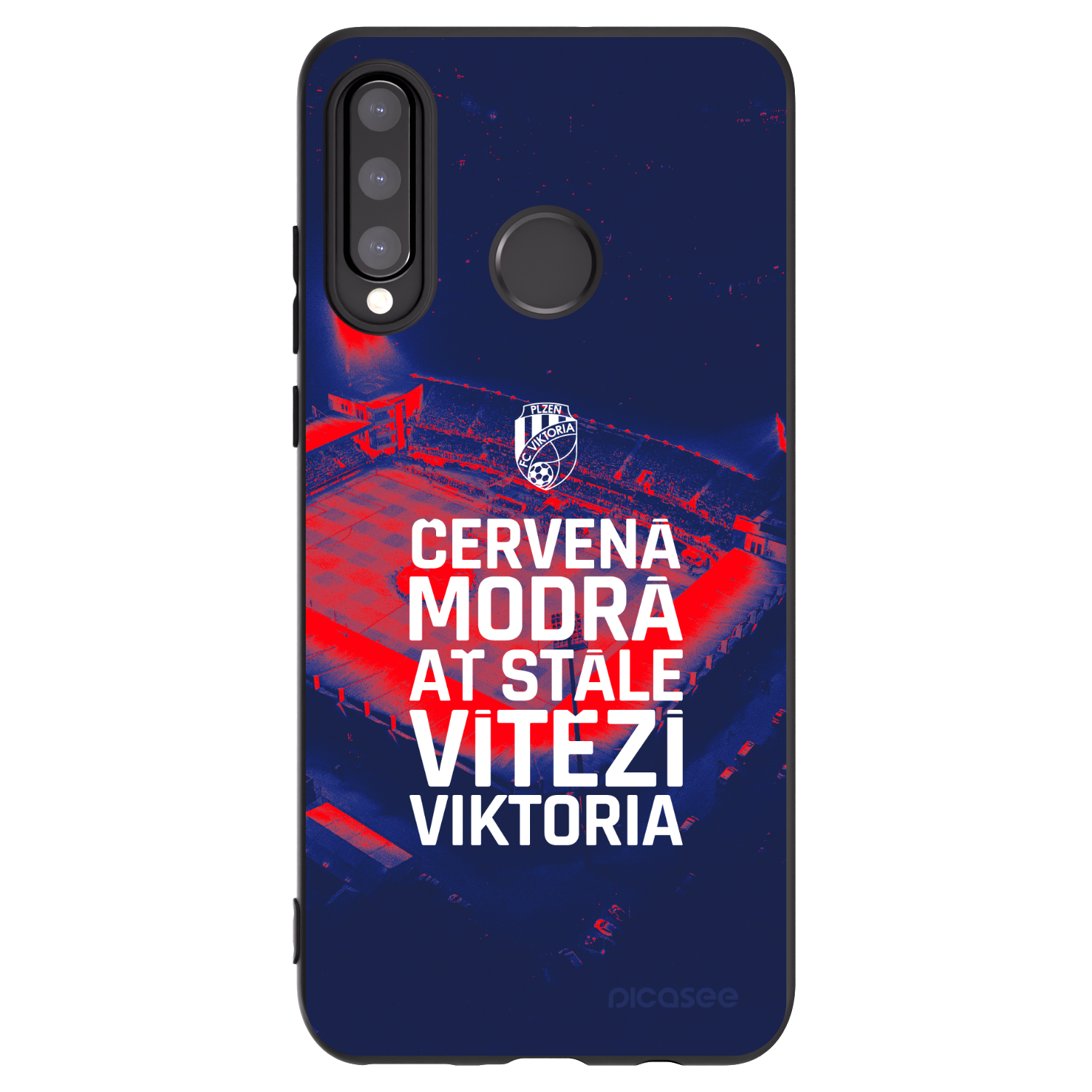 Picasee silikonový černý obal pro Huawei P30 Lite - FC Viktoria Plzeň E