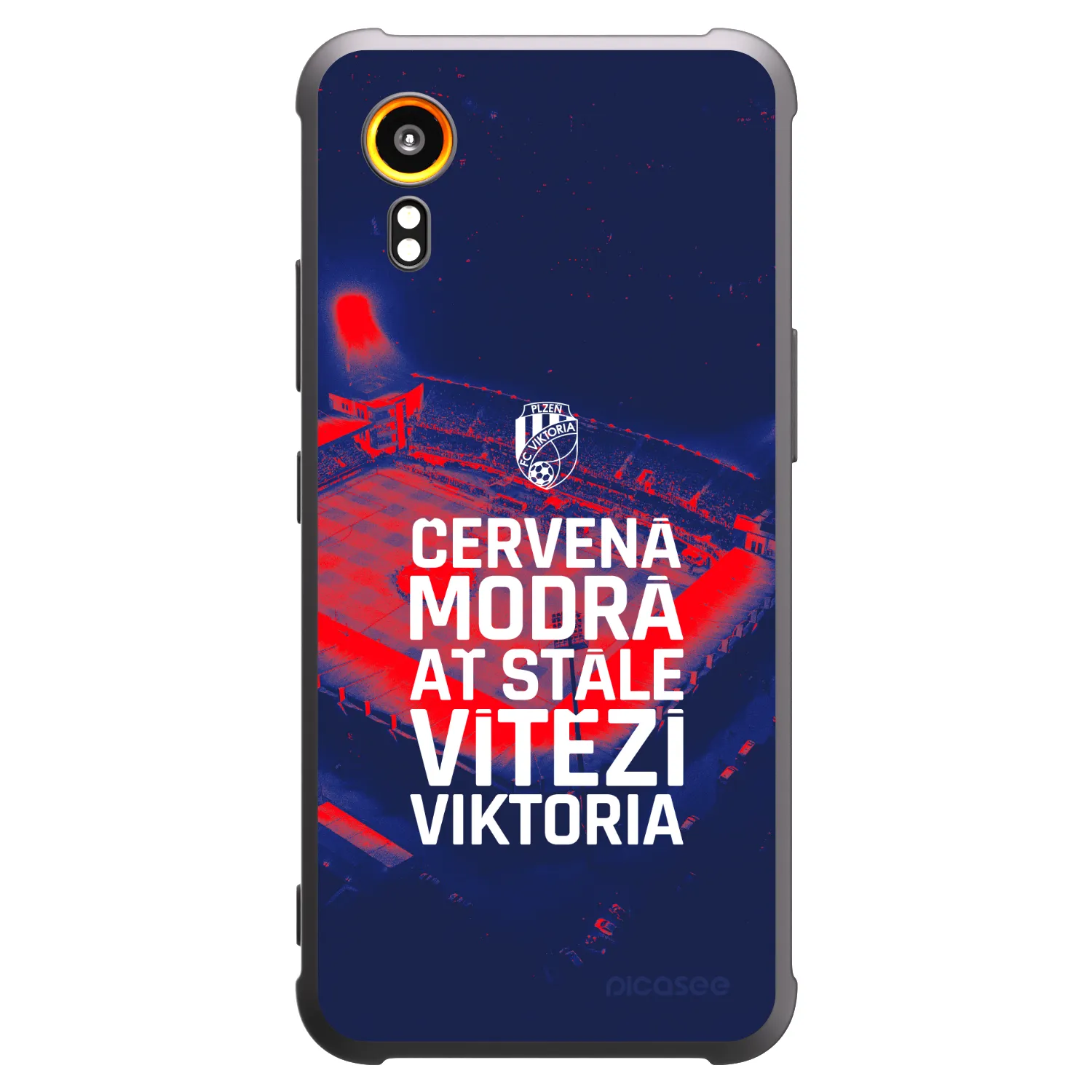 Picasee silikonový černý obal pro Samsung Galaxy Xcover 7 - FC Viktoria Plzeň E