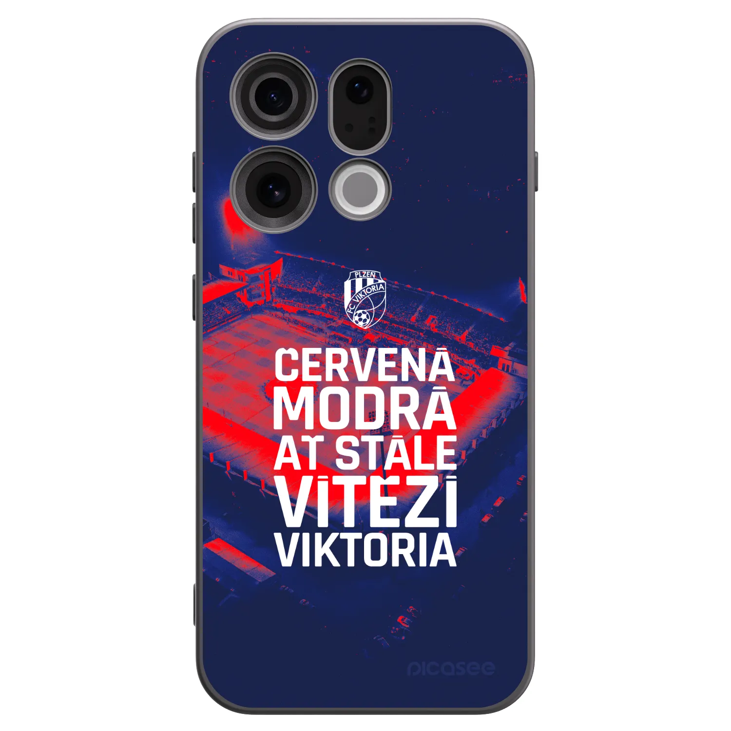 Picasee silikonový černý obal pro OPPO Find X9 - FC Viktoria Plzeň E