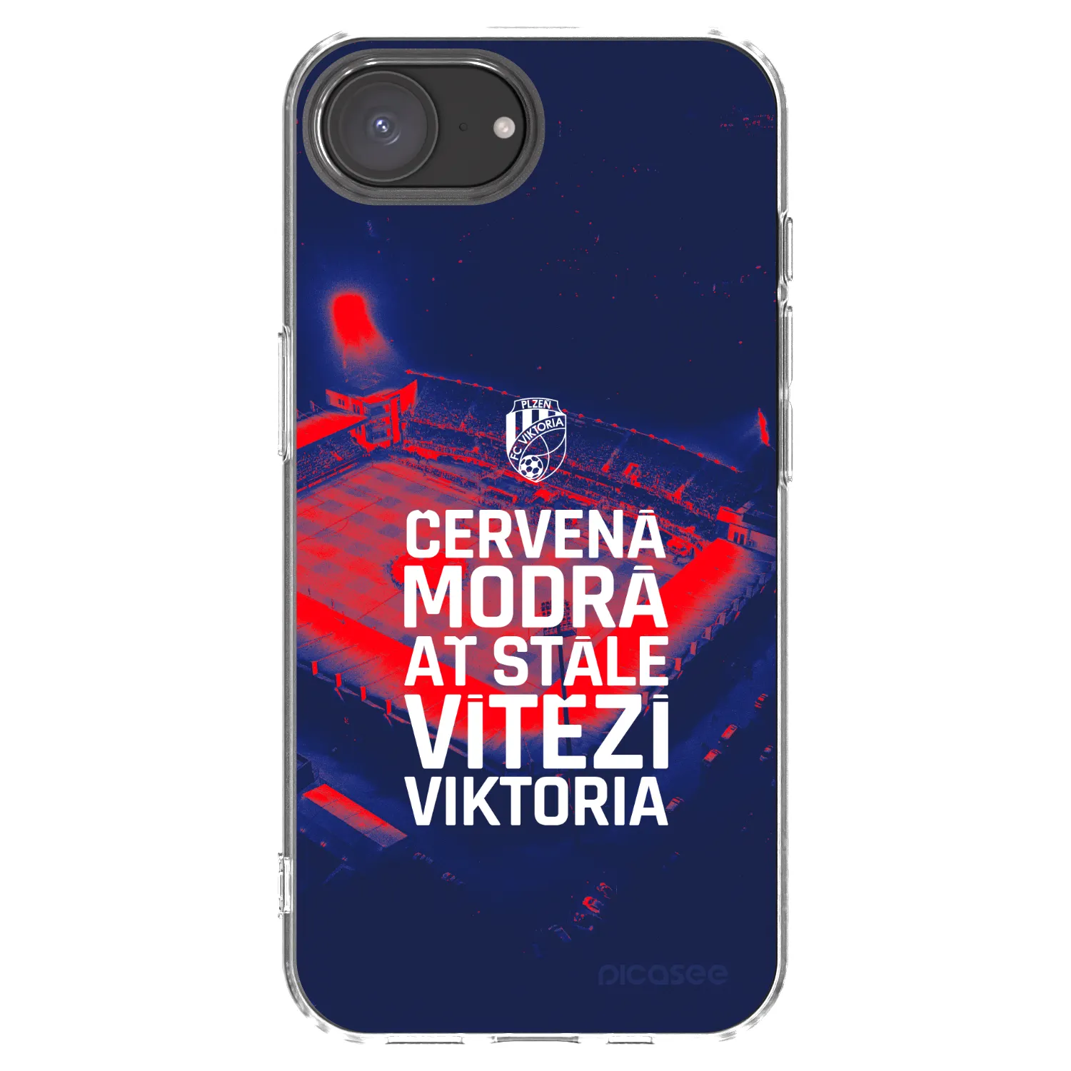 Picasee silikonový průhledný obal pro Apple iPhone 17e - FC Viktoria Plzeň E