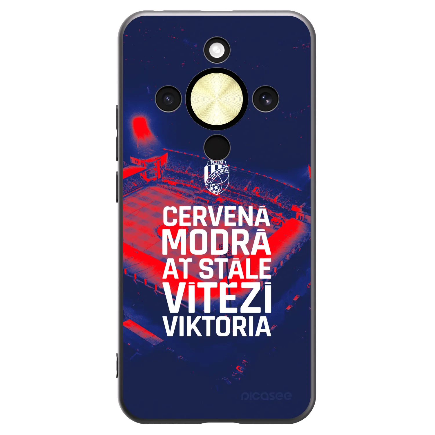 Picasee silikonový černý obal pro Honor Magic8 Lite 5G - FC Viktoria Plzeň E