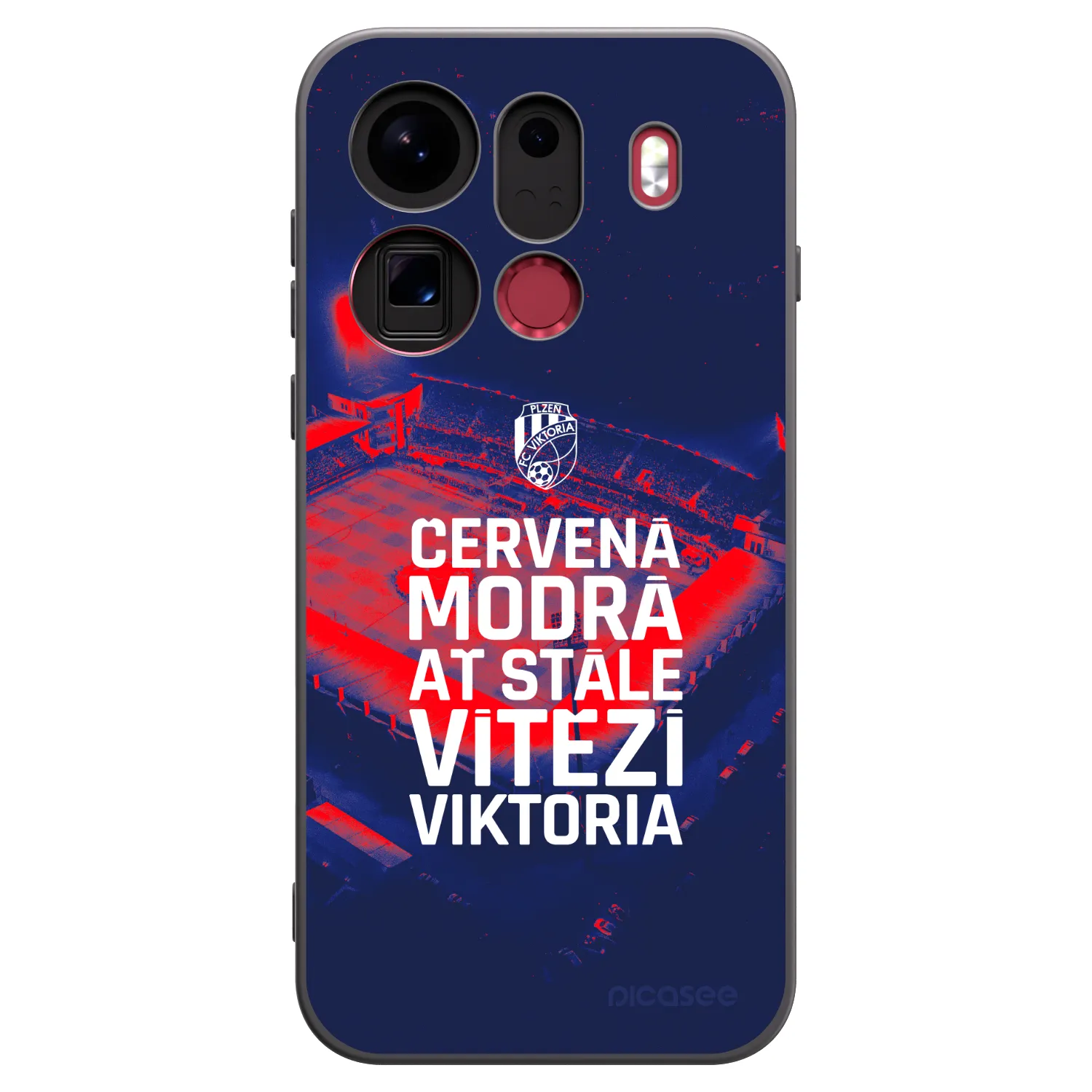 Picasee silikonový černý obal pro OPPO Find X9 Pro - FC Viktoria Plzeň E