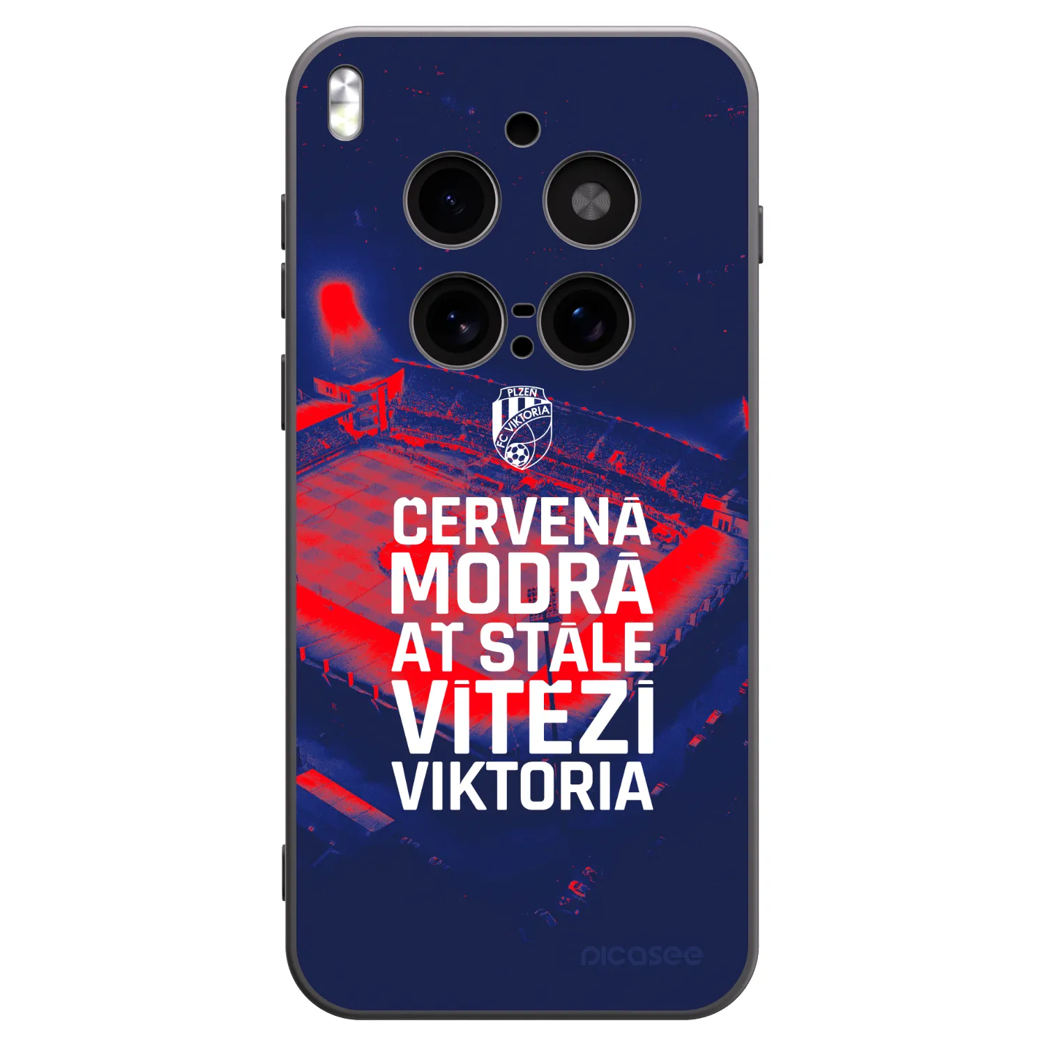 Picasee silikonový černý obal pro Vivo X300 Pro - FC Viktoria Plzeň E