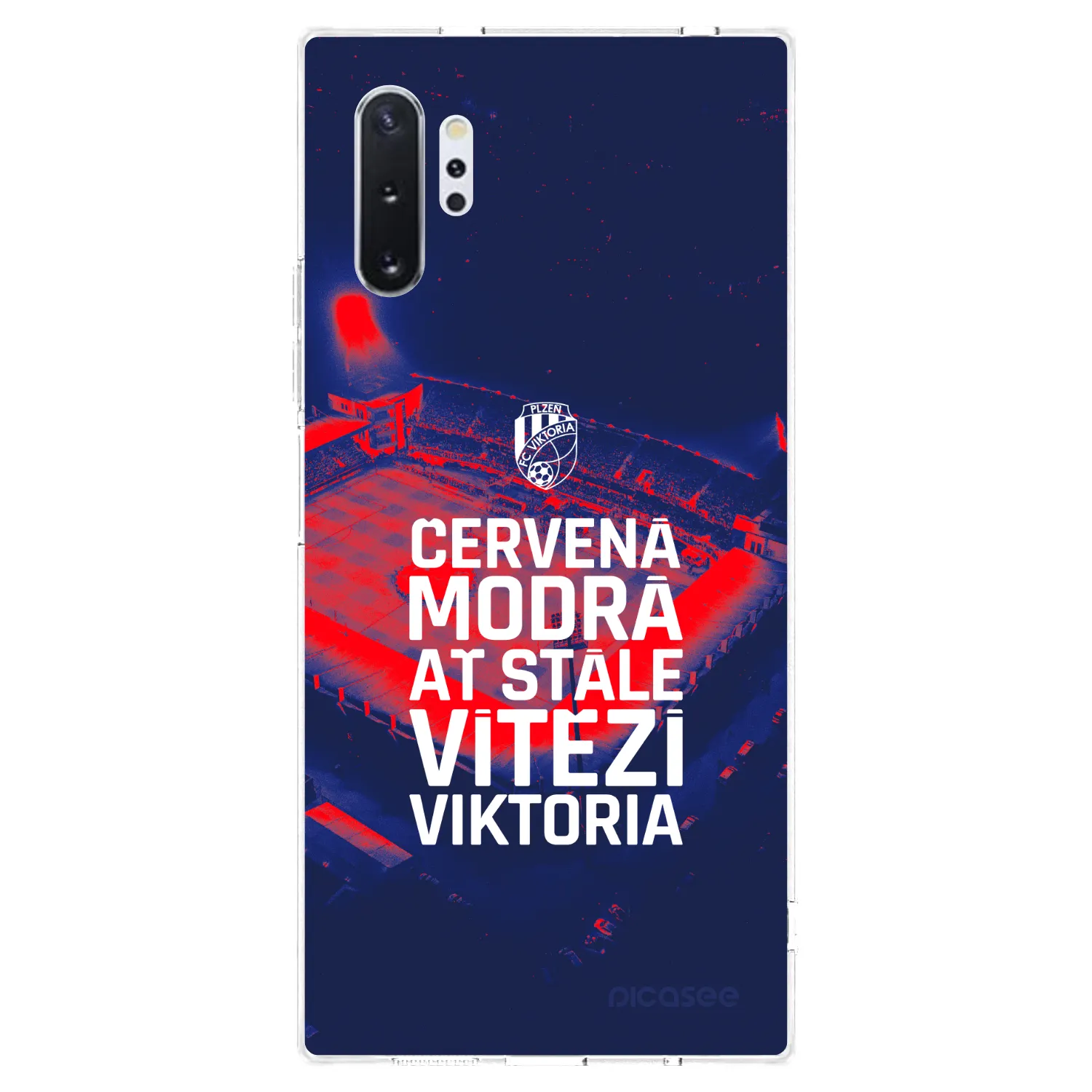 Picasee silikonový průhledný obal pro Samsung Galaxy Note 10+ N975F - FC Viktoria Plzeň E