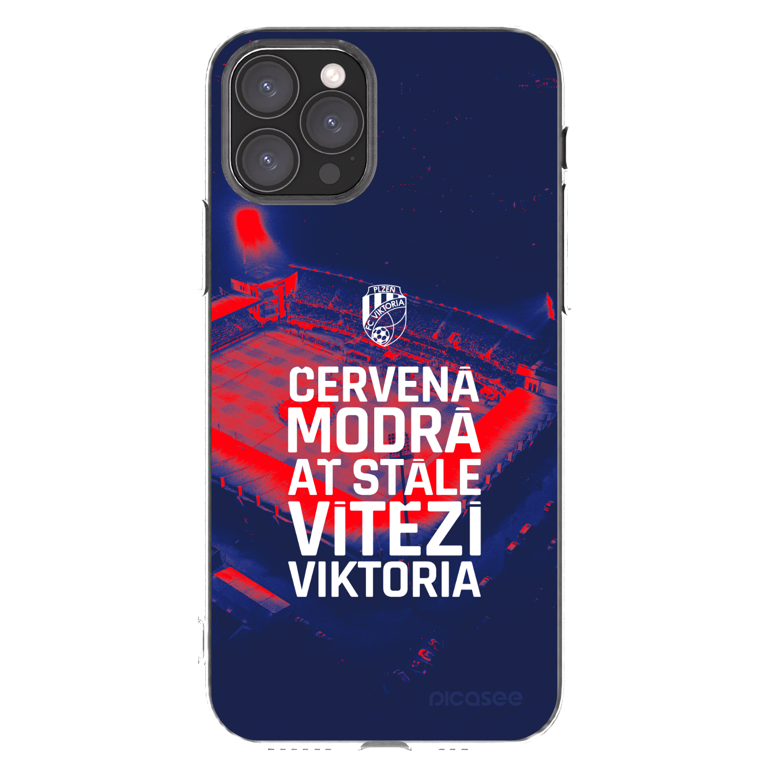 Picasee silikonový průhledný obal pro Apple iPhone 11 Pro - FC Viktoria Plzeň E