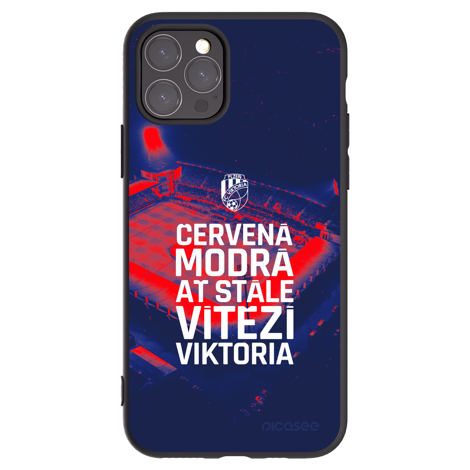 Picasee silikonový černý obal pro Apple iPhone 11 Pro - FC Viktoria Plzeň E