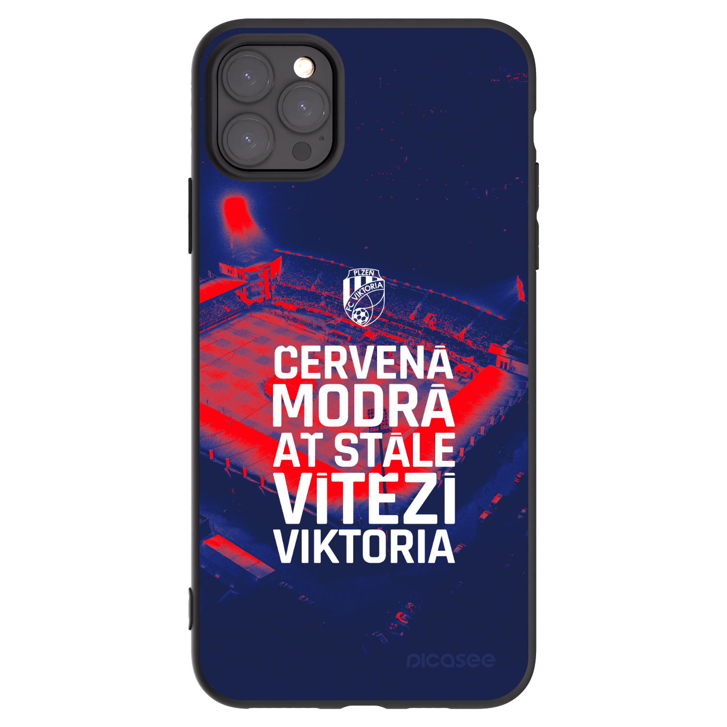 Picasee silikonový černý obal pro Apple iPhone 11 Pro Max - FC Viktoria Plzeň E