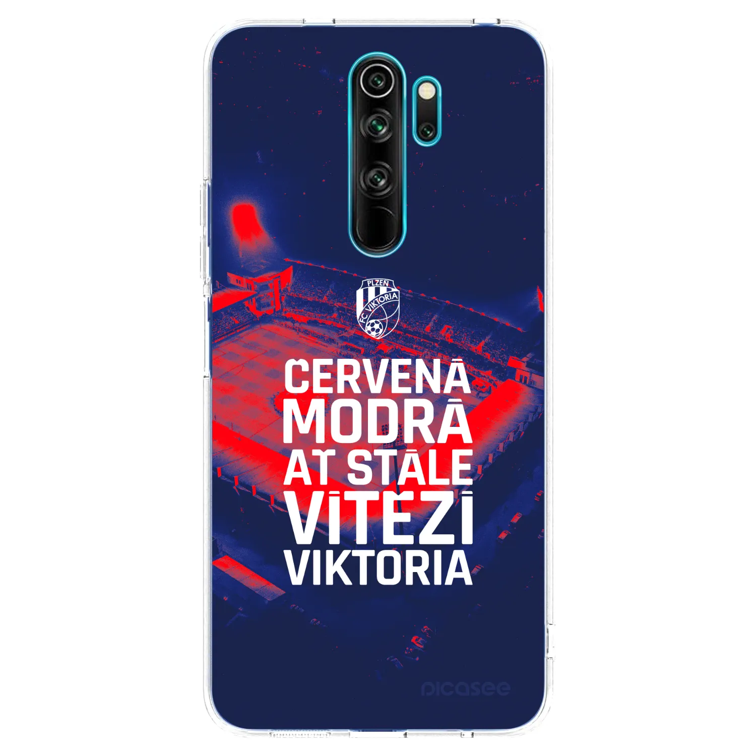 Picasee silikonový průhledný obal pro Xiaomi Redmi Note 8 Pro - FC Viktoria Plzeň E