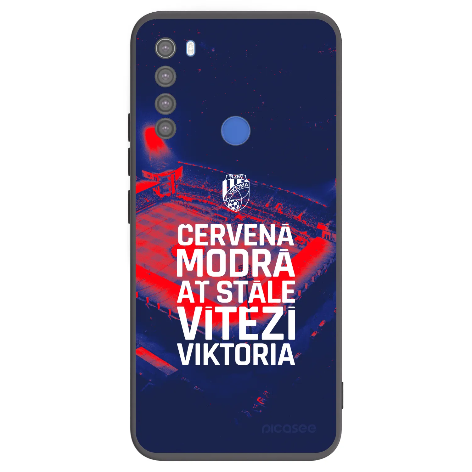Picasee silikonový černý obal pro Xiaomi Redmi Note 8T - FC Viktoria Plzeň E