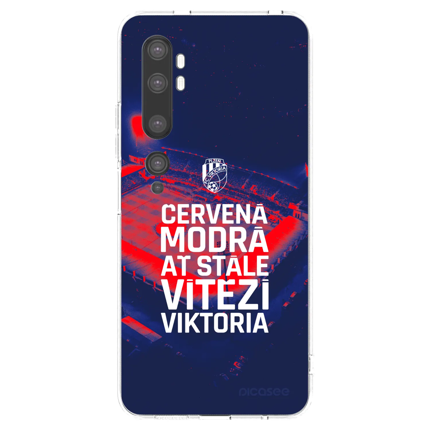 Picasee silikonový průhledný obal pro Xiaomi Mi Note 10 (Pro) - FC Viktoria Plzeň E