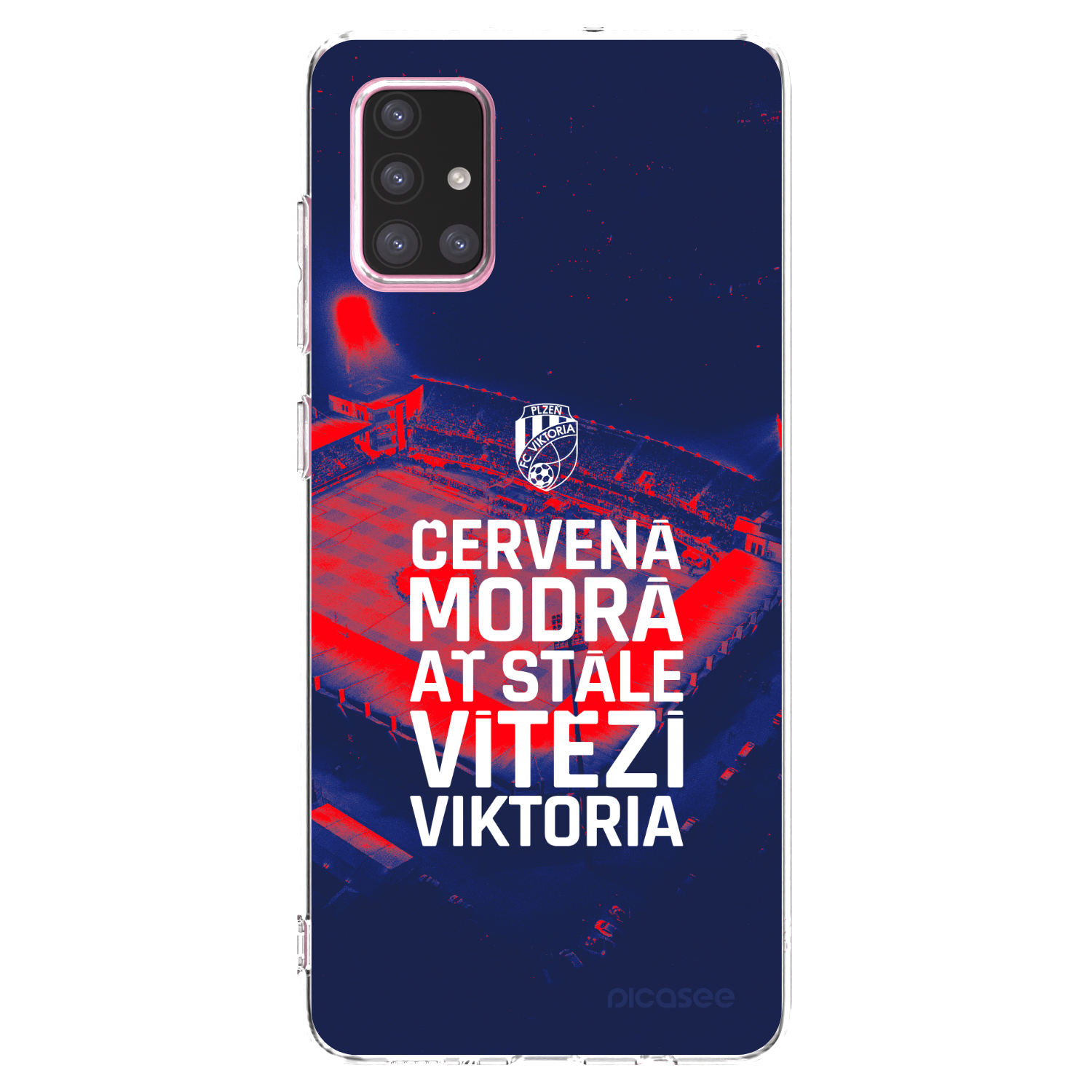 Picasee silikonový průhledný obal pro Samsung Galaxy A71 A715F - FC Viktoria Plzeň E