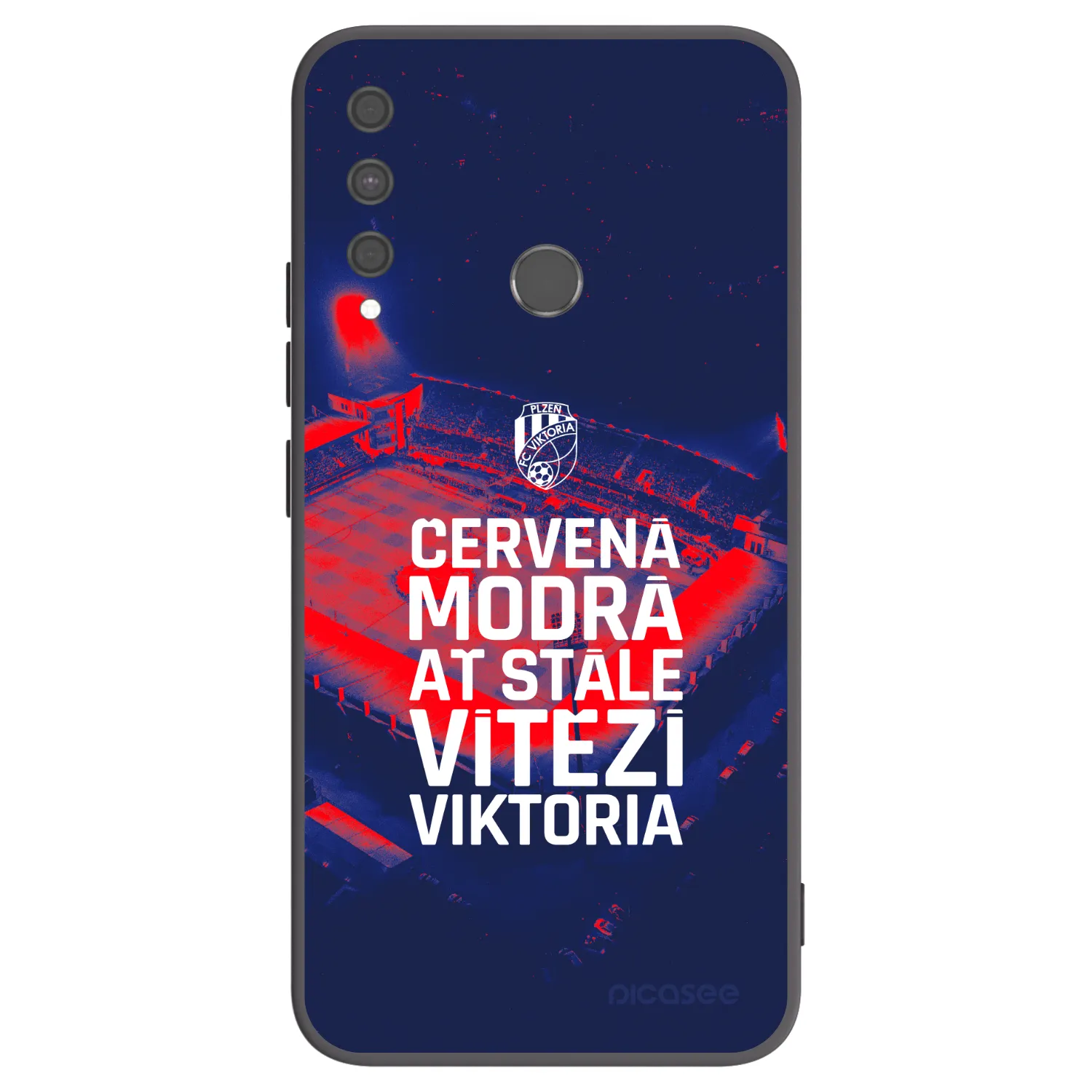 Picasee silikonový černý obal pro Huawei P40 Lite E - FC Viktoria Plzeň E