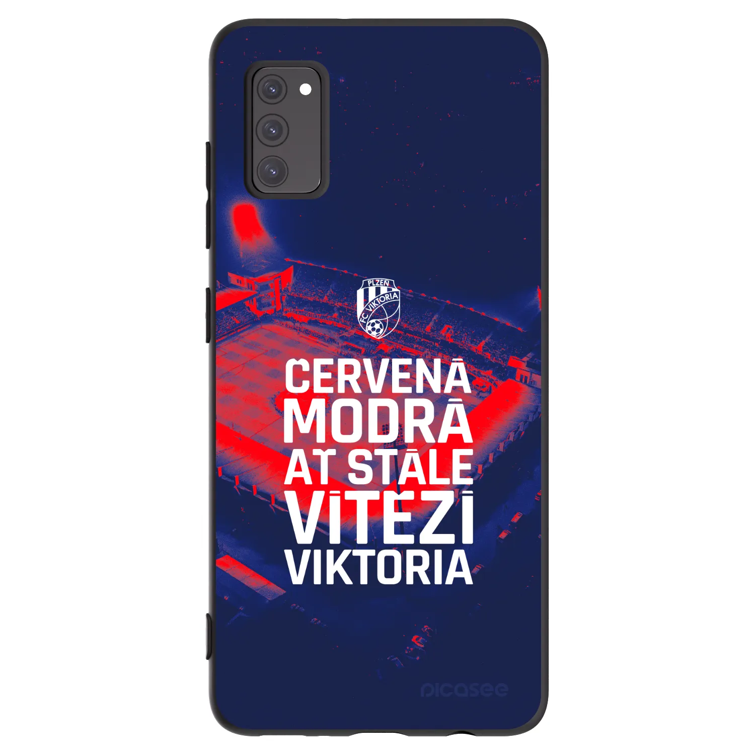 Picasee silikonový černý obal pro Samsung Galaxy A41 A415F - FC Viktoria Plzeň E