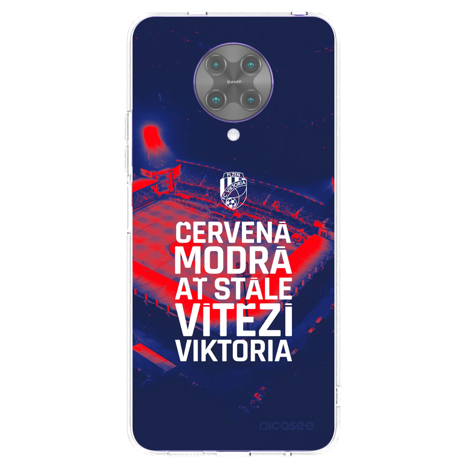 Picasee silikonový průhledný obal pro Xiaomi Poco F2 Pro - FC Viktoria Plzeň E