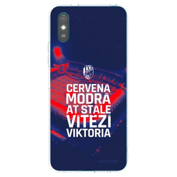 Picasee silikonový průhledný obal pro Xiaomi Redmi 9A - FC Viktoria Plzeň E