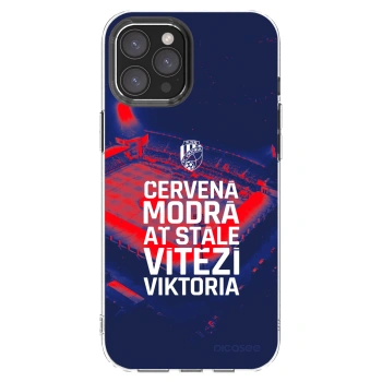 Picasee silikonový průhledný obal pro Apple iPhone 12 Pro Max - FC Viktoria Plzeň E