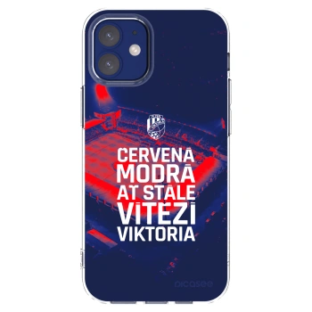 Picasee silikonový průhledný obal pro Apple iPhone 12 mini - FC Viktoria Plzeň E