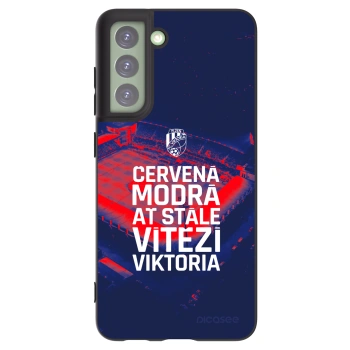 Picasee silikonový černý obal pro Samsung Galaxy S21 FE 5G - FC Viktoria Plzeň E