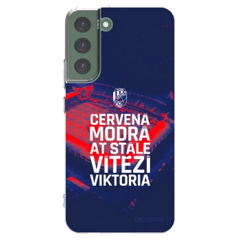 Picasee silikonový průhledný obal pro Samsung Galaxy S22+ 5G - FC Viktoria Plzeň E