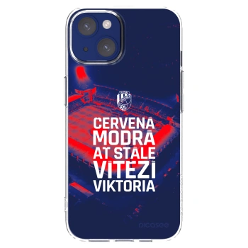 Picasee silikonový průhledný obal pro Apple iPhone 14 - FC Viktoria Plzeň E