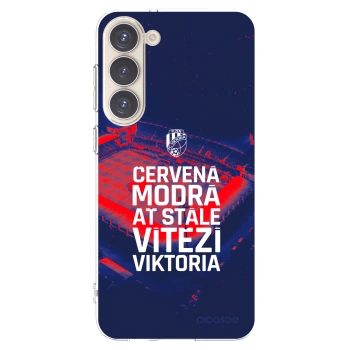 Picasee silikonový průhledný obal pro Samsung Galaxy S23+ 5G - FC Viktoria Plzeň E
