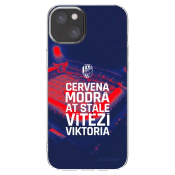 Picasee silikonový průhledný obal pro Apple iPhone 15 Plus - FC Viktoria Plzeň E
