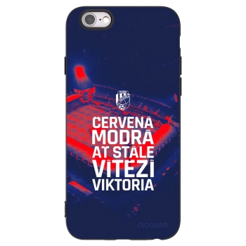 Picasee silikonový černý obal pro Apple iPhone 6/6S - FC Viktoria Plzeň E