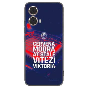 Picasee silikonový černý obal pro Motorola Moto G85 - FC Viktoria Plzeň E