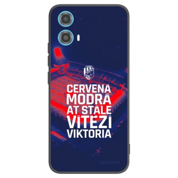 Picasee silikonový černý obal pro Motorola Moto G34 5G - FC Viktoria Plzeň E