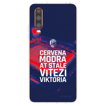 Picasee silikonový průhledný obal pro Huawei P30 - FC Viktoria Plzeň E