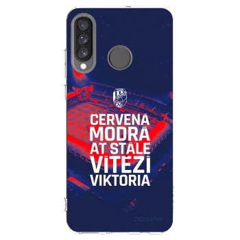 Picasee silikonový průhledný obal pro Huawei P30 Lite - FC Viktoria Plzeň E
