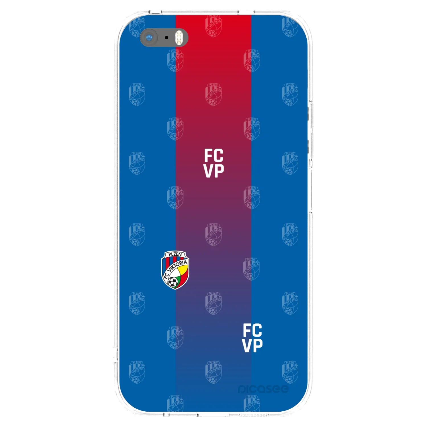 Picasee silikonový průhledný obal pro Apple iPhone 5/5S/SE - FC Viktoria Plzeň F