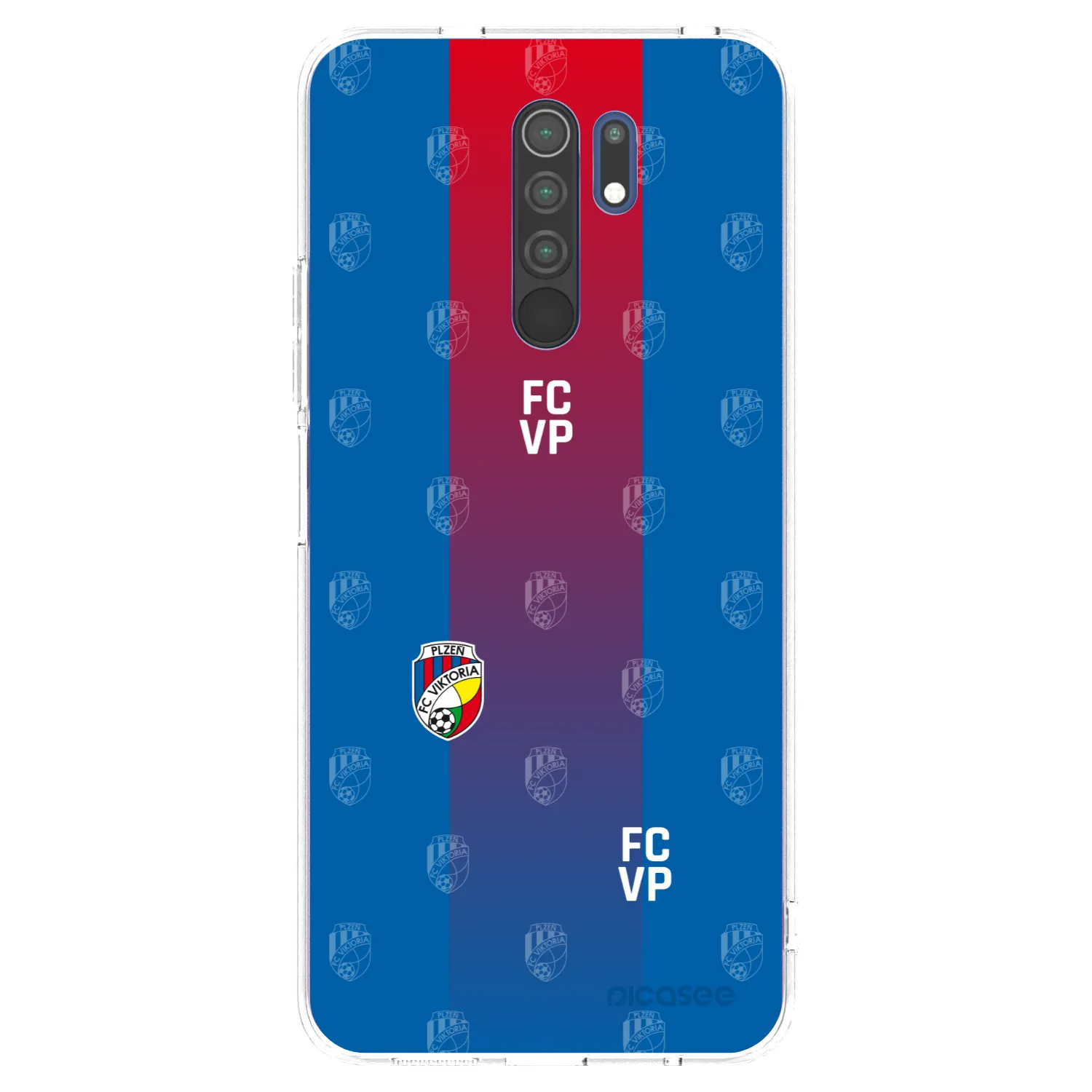 Picasee silikonový průhledný obal pro Xiaomi Redmi 9 - FC Viktoria Plzeň F