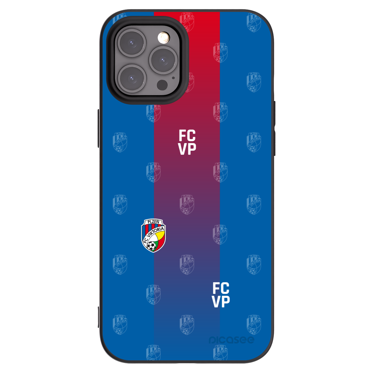 Picasee silikonový černý obal pro Apple iPhone 12 Pro Max - FC Viktoria Plzeň F